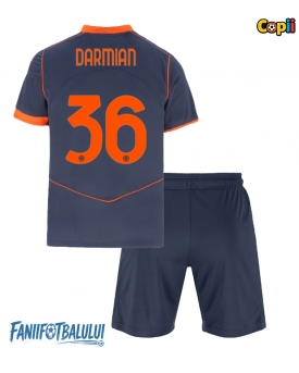 Inter Milan Matteo Darmian #36 Echipament de Fotbal Replică 2025-26 Copii Treilea (+ Șorturi)